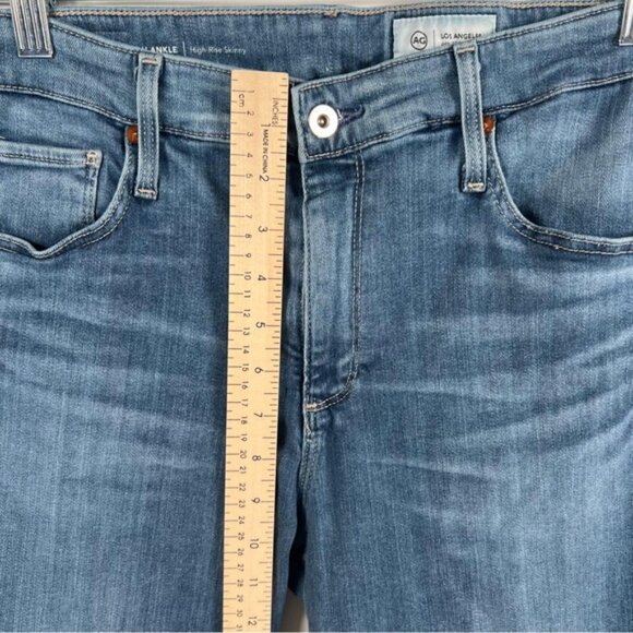 AG ADRIANO GOLDSCHMIED FARRAH ANKLE High-Rise Skinny Jeans Size 31 - Picture 6 of 13